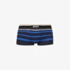 Boss Logo-waistband Striped Regular-fit Stretch-cotton Trunks -Gentlemen Style Shop R04142410 BRIGHTBLUE M