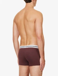 Boss Pack Of Three Logo-embroidered Stretch-cotton Trunks -Gentlemen Style Shop R04142421 OPENMISCELLANEOUS ALT02