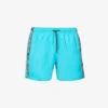 Emporio Armani Logo-print Elasticated-waist Swim Shorts 2 Emporio Armani Logo-print Elasticated-waist Swim Shorts -Gentlemen Style Shop R04142634 TURCHESETURQUOISE M