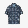 Emporio Armani Camicia Graphic-print Relaxed-fit Stretch-cotton Blend Shirt 1 Emporio Armani Camicia Graphic-print Relaxed-fit Stretch-cotton Blend Shirt -Gentlemen Style Shop R04142644 EAGLEALLOVER M