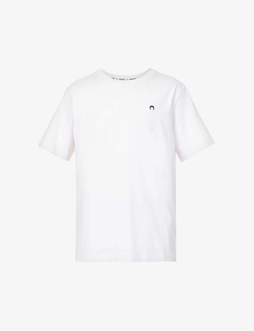 Marine Serre Moon-embroidered Crewneck Regular-fit Cotton-jersey T-shirt 3 Marine Serre Moon-embroidered Crewneck Regular-fit Cotton-jersey T-shirt
