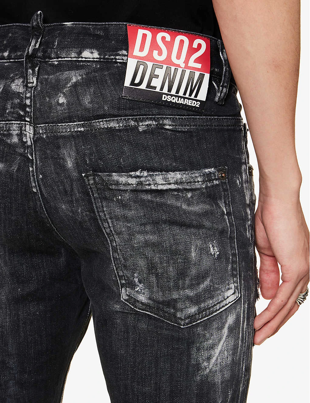 DSQUARED2 Skater Paint-print Slim-fit Stretch-cotton Blend Denim Jeans 7 DSQUARED2 Skater Paint-print Slim-fit Stretch-cotton Blend Denim Jeans - Image 5