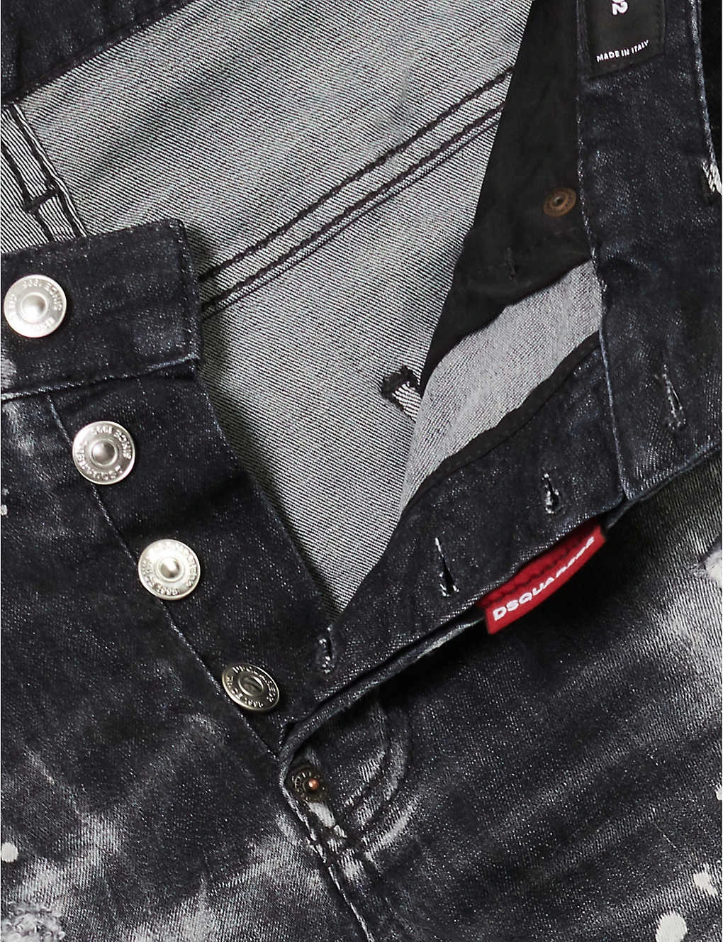 DSQUARED2 Skater Paint-print Slim-fit Stretch-cotton Blend Denim Jeans 9 DSQUARED2 Skater Paint-print Slim-fit Stretch-cotton Blend Denim Jeans - Image 7