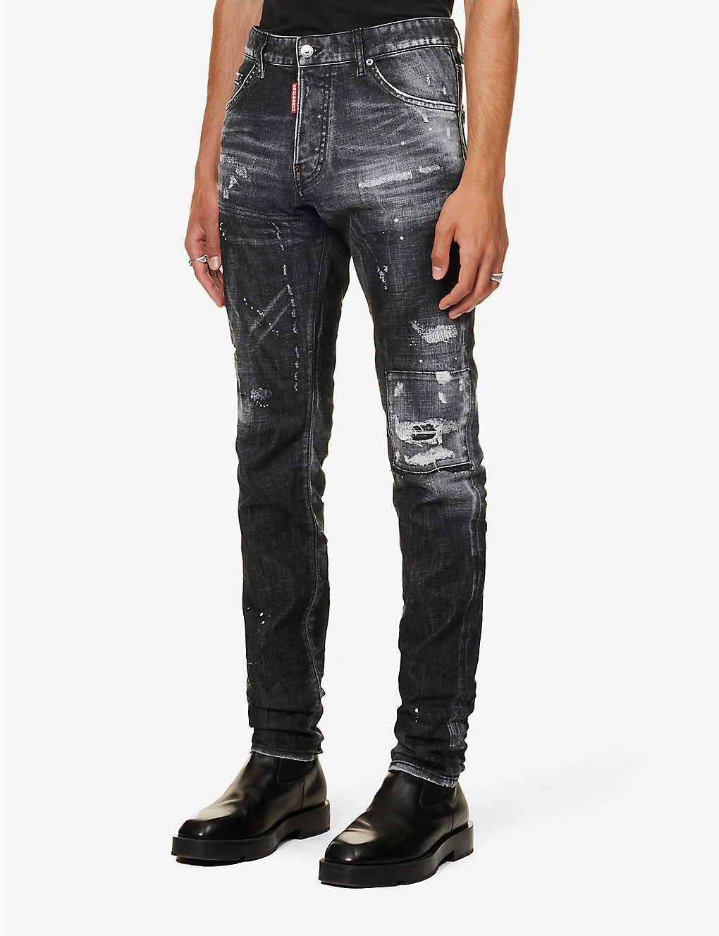 DSQUARED2 Cool Guy Distressed Tapered-leg Mid-rise Stretch-denim Jeans 5 DSQUARED2 Cool Guy Distressed Tapered-leg Mid-rise Stretch-denim Jeans - Image 3