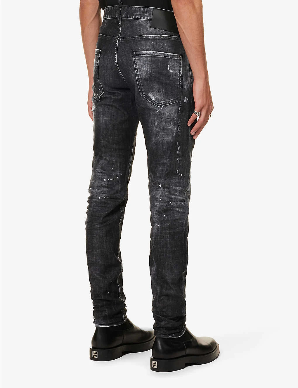 DSQUARED2 Cool Guy Distressed Tapered-leg Mid-rise Stretch-denim Jeans 6 DSQUARED2 Cool Guy Distressed Tapered-leg Mid-rise Stretch-denim Jeans - Image 4