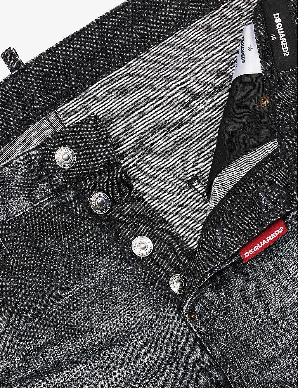 DSQUARED2 Cool Guy Distressed Tapered-leg Mid-rise Stretch-denim Jeans 8 DSQUARED2 Cool Guy Distressed Tapered-leg Mid-rise Stretch-denim Jeans - Image 6