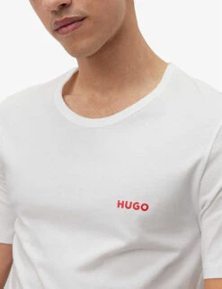 Hugo Pack Of Three Logo-print Regular-fit Cotton-jersey T-shirts 11 Hugo Pack Of Three Logo-print Regular-fit Cotton-jersey T-shirts -Gentlemen Style Shop R04145963 WHITE ALT04