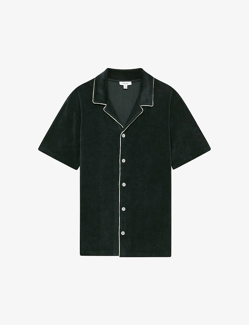 Reiss Defoe Regular-fit Velour Shirt 3 Reiss Defoe Regular-fit Velour Shirt