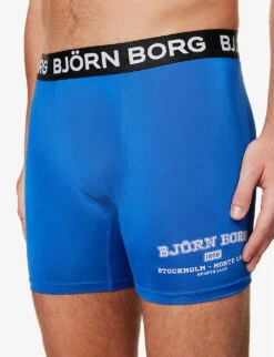 Bjorn Borg Pack Of Three Logo-print Recycled-polyester-blend Boxers 11 Bjorn Borg Pack Of Three Logo-print Recycled-polyester-blend Boxers -Gentlemen Style Shop R04148061 MIX ALT04