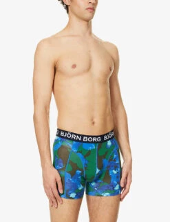 Bjorn Borg Pack Of Five Graphic-print Mid-rise Stretch-cotton Boxers -Gentlemen Style Shop R04148067 MIX ALT01