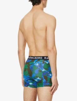 Bjorn Borg Pack Of Five Graphic-print Mid-rise Stretch-cotton Boxers -Gentlemen Style Shop R04148067 MIX ALT02