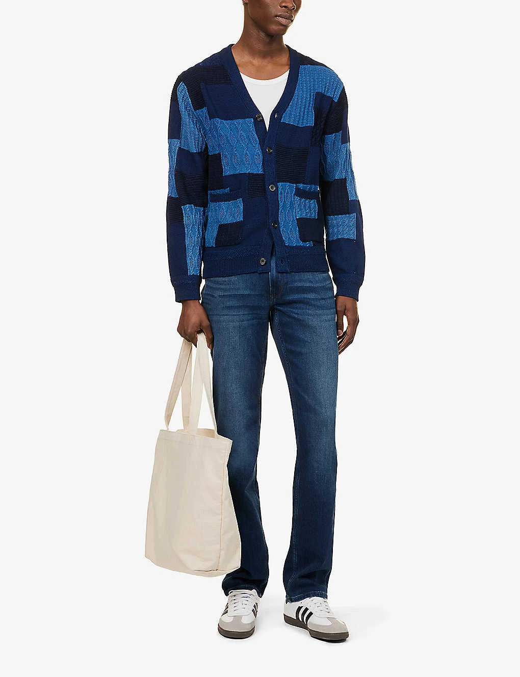 Paige Normandie Faded-wash Straight-fit Stretch-denim Jeans 4 Paige Normandie Faded-wash Straight-fit Stretch-denim Jeans - Image 2