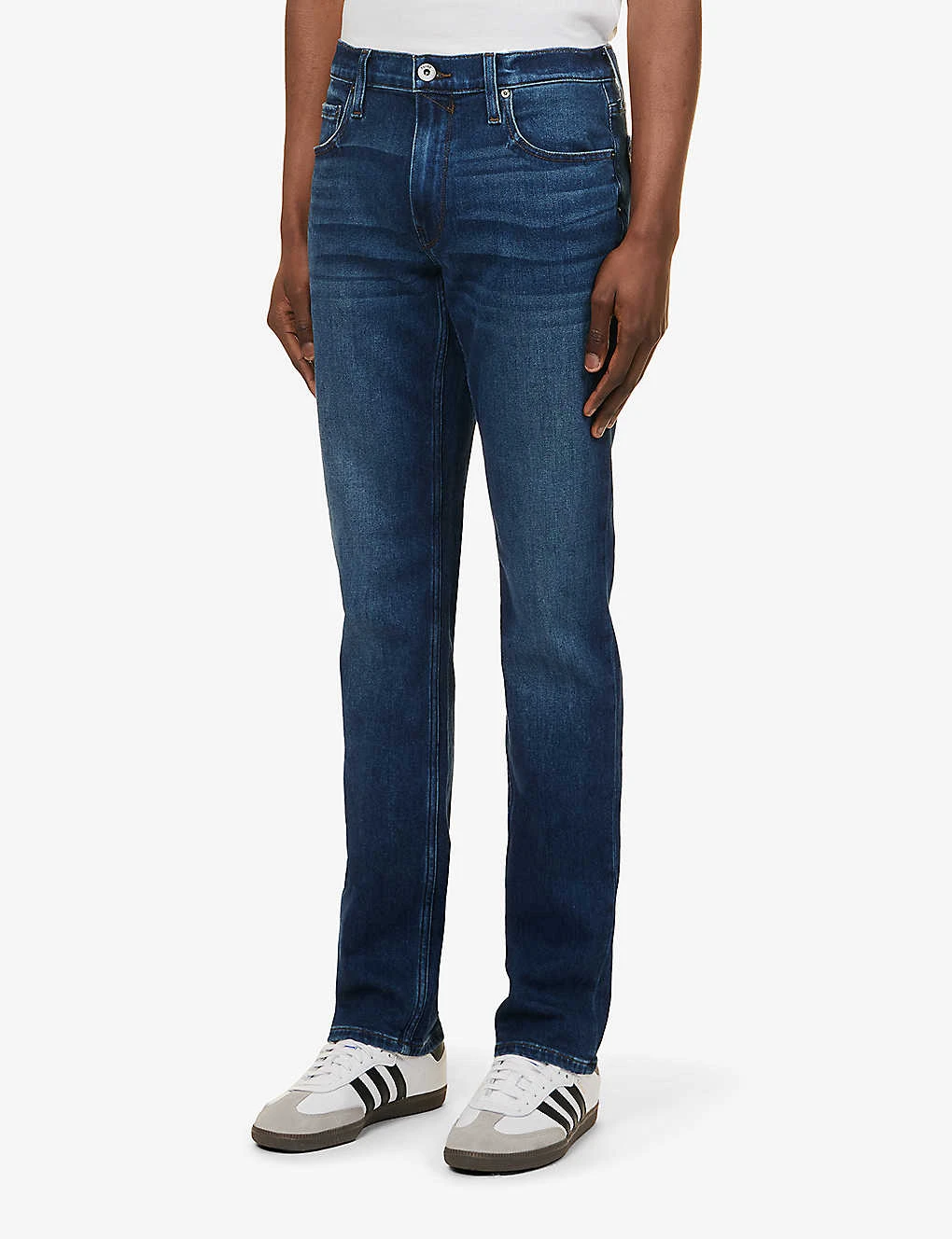 Paige Normandie Faded-wash Straight-fit Stretch-denim Jeans 5 Paige Normandie Faded-wash Straight-fit Stretch-denim Jeans - Image 3