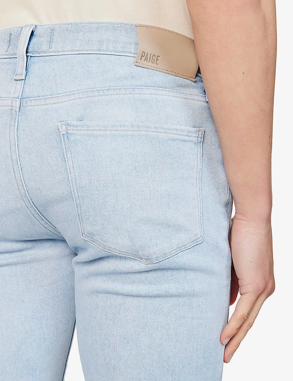 Paige Croft Faded-wash Skinny-fit Stretch-woven Jeans 8 Paige Croft Faded-wash Skinny-fit Stretch-woven Jeans - Image 6