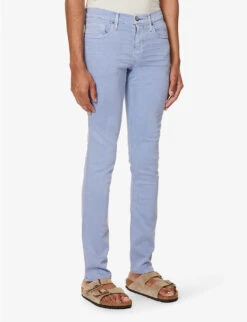 Paige Lennox Slim-leg Low-rise Stretch-woven Blend Jeans 10 Paige Lennox Slim-leg Low-rise Stretch-woven Blend Jeans -Gentlemen Style Shop R04148195 VINTAGEOCEANWAVE ALT02
