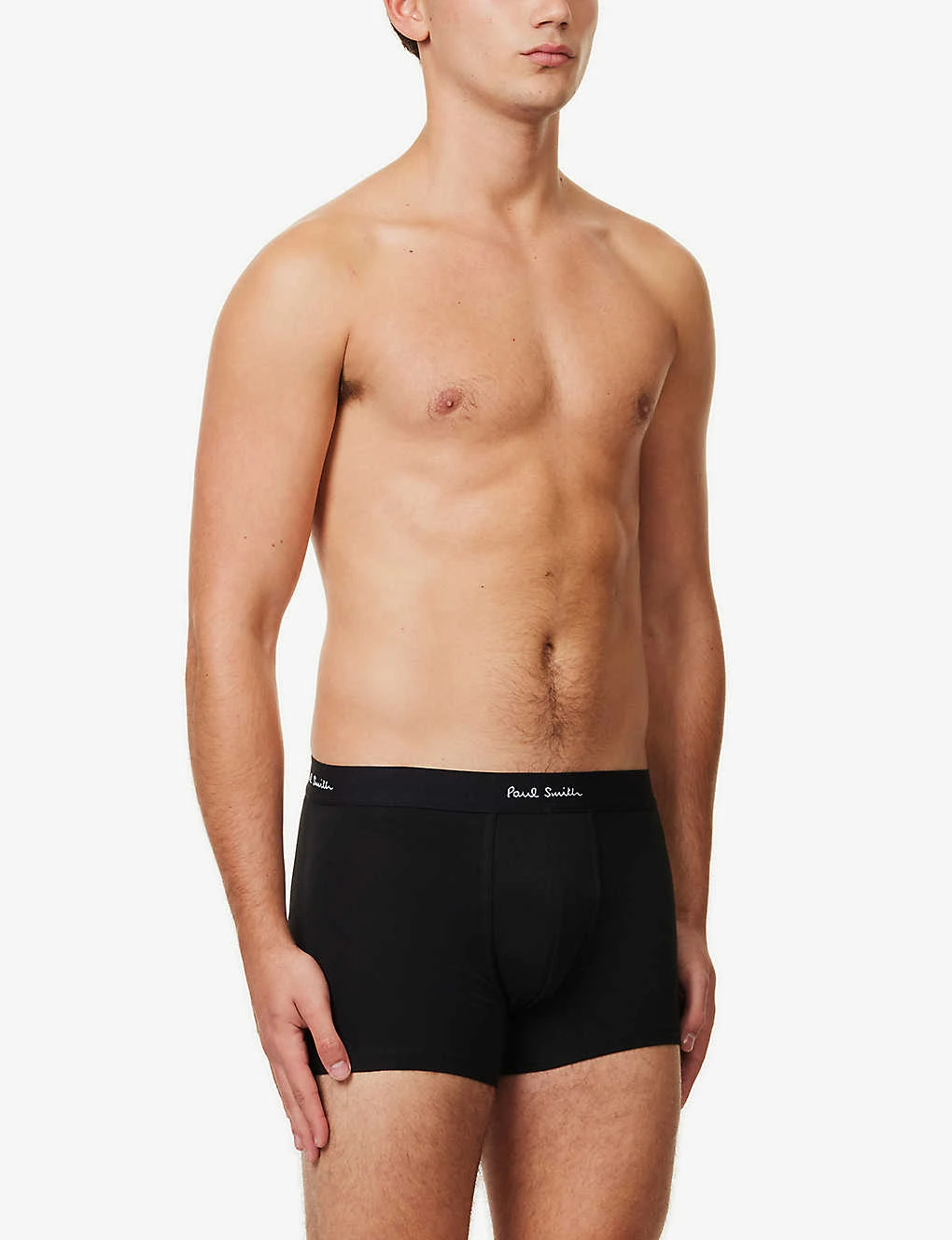 PAUL SMITH Pack Of Three Logo-waistband Stretch Organic-cotton Trunks 4 PAUL SMITH Pack Of Three Logo-waistband Stretch Organic-cotton Trunks - Image 2