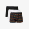 PAUL SMITH Pack Of Three Logo-waistband Stretch Organic-cotton Trunks 1 PAUL SMITH Pack Of Three Logo-waistband Stretch Organic-cotton Trunks -Gentlemen Style Shop R04148422 MULTICOLOUR M