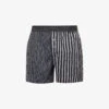 PAUL SMITH Striped Mid-rise Woven Boxers 2 PAUL SMITH Striped Mid-rise Woven Boxers -Gentlemen Style Shop R04148427 BLACKS M