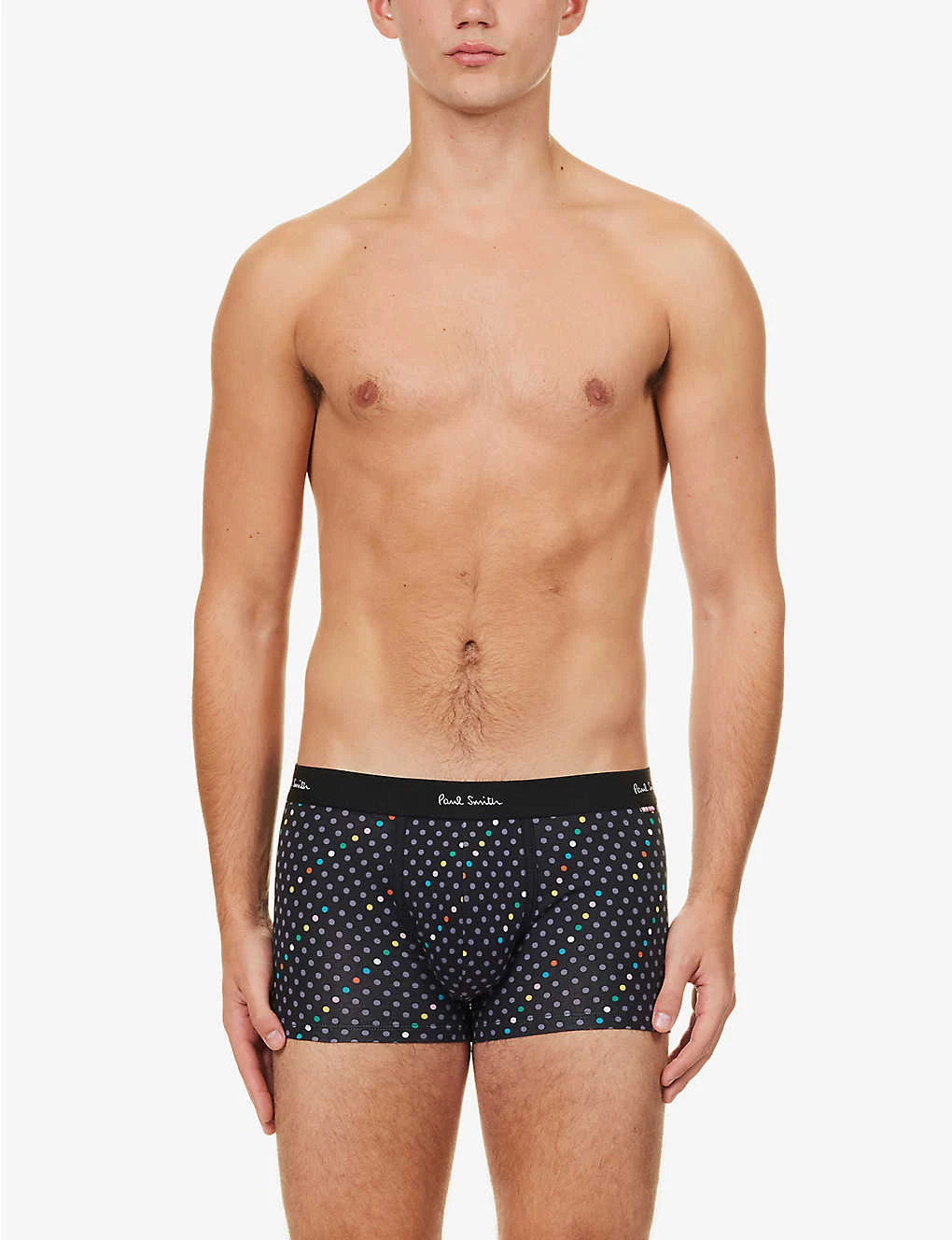 PAUL SMITH Polka-dot Mid-rise Organic Stretch-cotton Trunks 4 PAUL SMITH Polka-dot Mid-rise Organic Stretch-cotton Trunks - Image 2