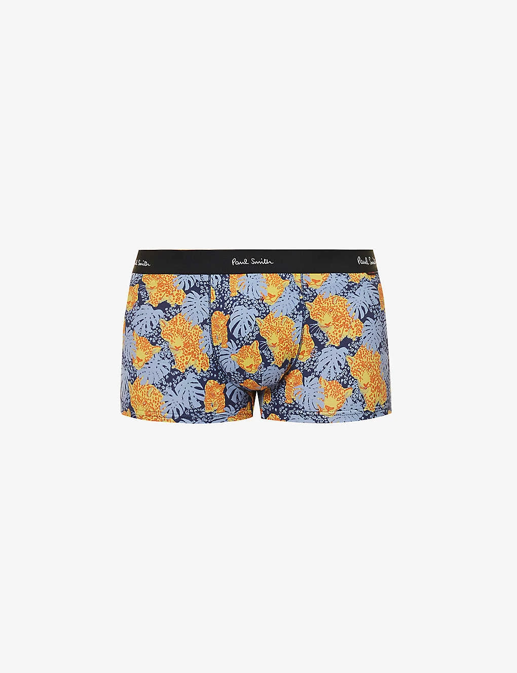 PAUL SMITH Jaguar-print Mid-rise Organic Stretch-cotton Trunks 3 PAUL SMITH Jaguar-print Mid-rise Organic Stretch-cotton Trunks