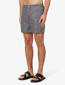 PAUL SMITH Checked Recycled-polyester-blend Swim Shorts 8 PAUL SMITH Checked Recycled-polyester-blend Swim Shorts -Gentlemen Style Shop R04148453 BLACKS ALT02