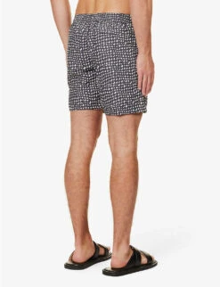 PAUL SMITH Checked Recycled-polyester-blend Swim Shorts 9 PAUL SMITH Checked Recycled-polyester-blend Swim Shorts -Gentlemen Style Shop R04148453 BLACKS ALT03