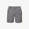 PAUL SMITH Checked Recycled-polyester-blend Swim Shorts -Gentlemen Style Shop R04148453 BLACKS M