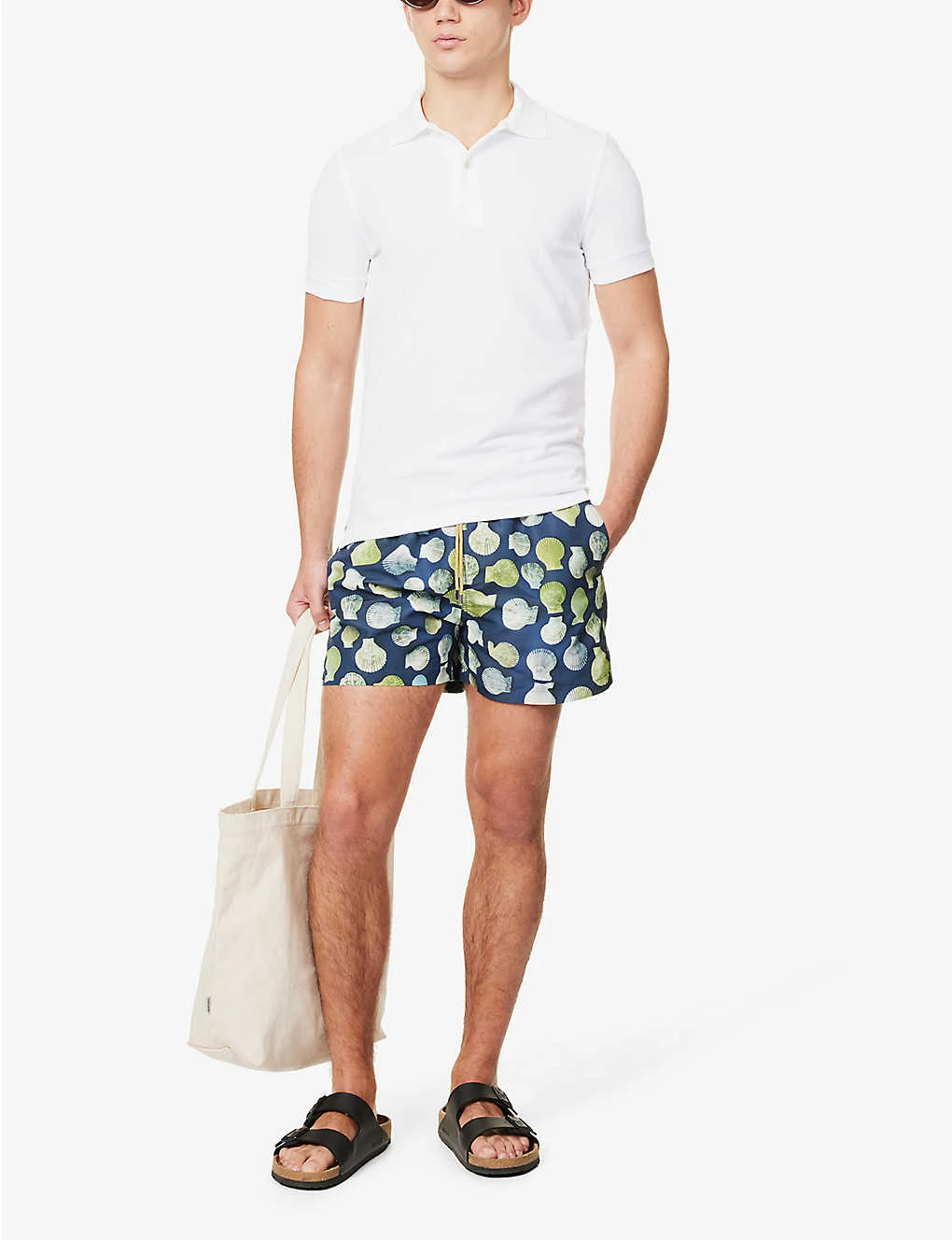 PAUL SMITH Graphic-pattern Drawstring-waistband Recycled-polyester-blend Swim Shorts 4 PAUL SMITH Graphic-pattern Drawstring-waistband Recycled-polyester-blend Swim Shorts - Image 2