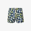 PAUL SMITH Graphic-pattern Drawstring-waistband Recycled-polyester-blend Swim Shorts -Gentlemen Style Shop R04148455 BLUES M