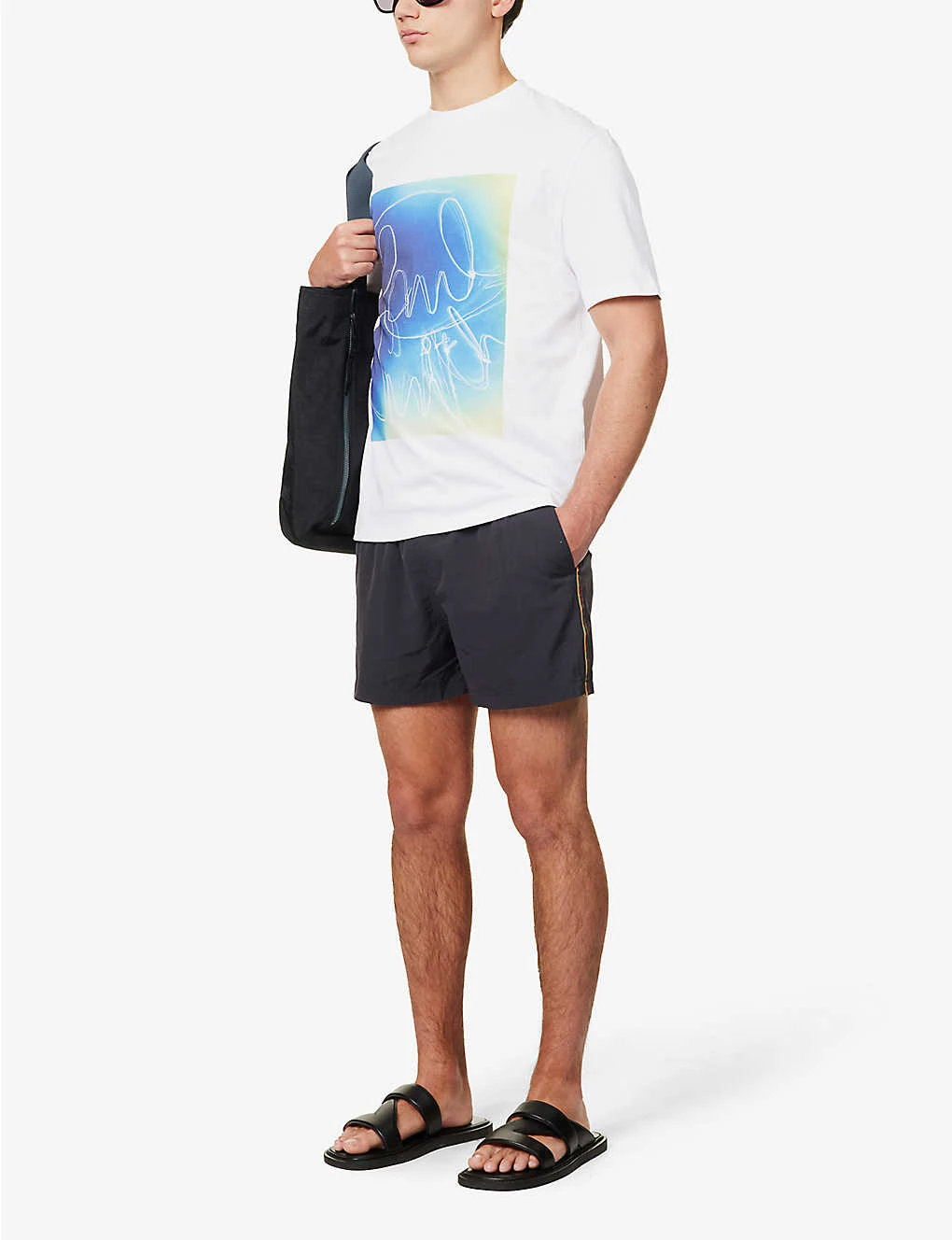 PAUL SMITH Striped-side Drawstring-waistband Recycled-polyamide Swim Shorts 4 PAUL SMITH Striped-side Drawstring-waistband Recycled-polyamide Swim Shorts - Image 2