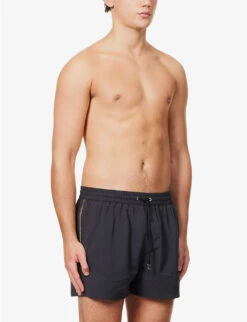 PAUL SMITH Striped-side Drawstring-waistband Recycled-polyamide Swim Shorts 9 PAUL SMITH Striped-side Drawstring-waistband Recycled-polyamide Swim Shorts -Gentlemen Style Shop R04148457 BLACKS ALT02
