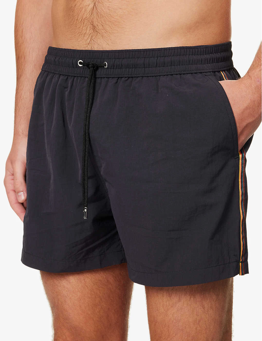 PAUL SMITH Striped-side Drawstring-waistband Recycled-polyamide Swim Shorts 7 PAUL SMITH Striped-side Drawstring-waistband Recycled-polyamide Swim Shorts - Image 5