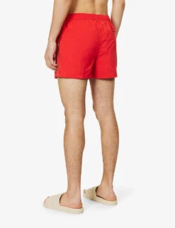 PAUL SMITH Artist Stripe Grosgrain-trim Recycled-polyamide Swim Shorts -Gentlemen Style Shop R04148458 REDS ALT03