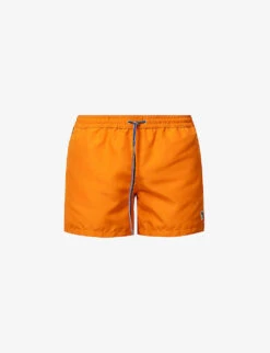 PAUL SMITH Zebra-embroidered Recycled-polyester Swim Shorts