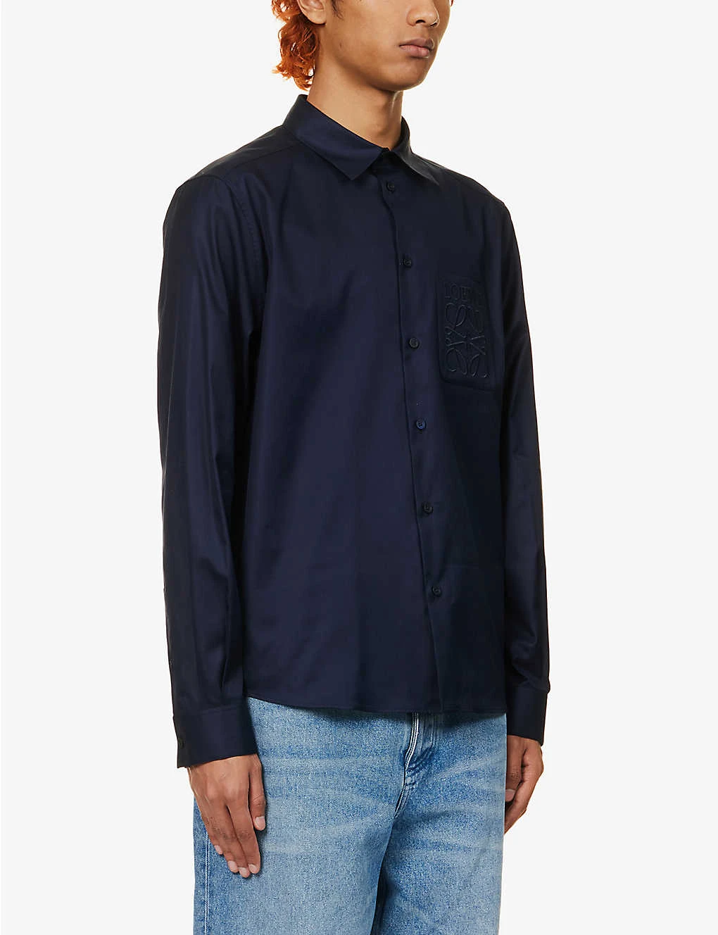 Loewe Anagram-embroidered Regular-fit Cotton-poplin Shirt 5 Loewe Anagram-embroidered Regular-fit Cotton-poplin Shirt - Image 3