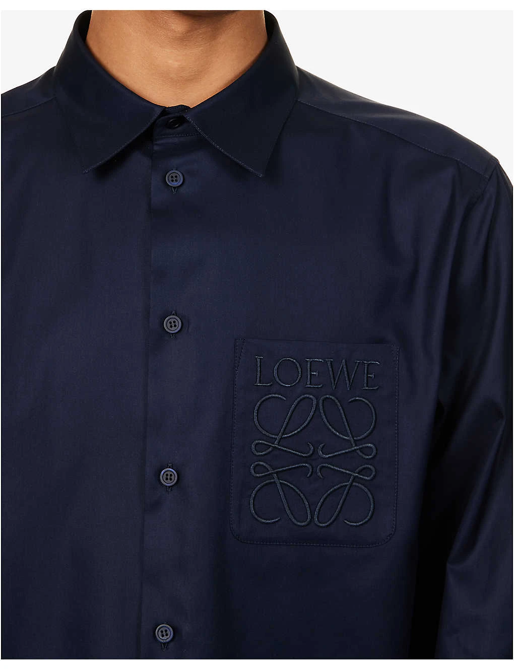 Loewe Anagram-embroidered Regular-fit Cotton-poplin Shirt 7 Loewe Anagram-embroidered Regular-fit Cotton-poplin Shirt - Image 5