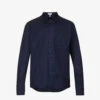 Loewe Anagram-embroidered Regular-fit Cotton-poplin Shirt 2 Loewe Anagram-embroidered Regular-fit Cotton-poplin Shirt -Gentlemen Style Shop R04149846 MIDNIGHTBLUE M