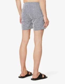 ORLEBAR BROWN Bulldog Geo-print Swim Shorts -Gentlemen Style Shop R04150108 WHITEMIDNIGHTNAVY ALT03