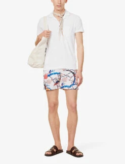 ORLEBAR BROWN Bulldog Floral-print Swim Shorts -Gentlemen Style Shop R04150135 WHITESAND ALT01