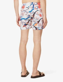 ORLEBAR BROWN Bulldog Floral-print Swim Shorts -Gentlemen Style Shop R04150135 WHITESAND ALT03