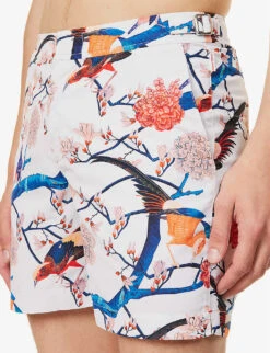 ORLEBAR BROWN Bulldog Floral-print Swim Shorts -Gentlemen Style Shop R04150135 WHITESAND ALT04