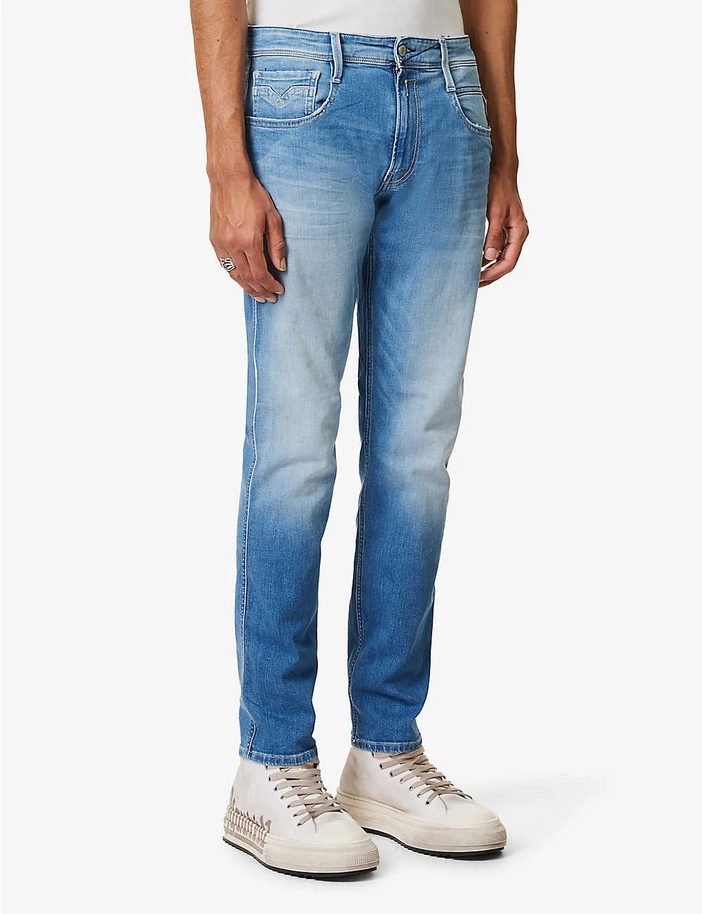 Replay Anbass 573 BIO Regular-fit Tapered-leg Organic Stretch-denim Jeans 5 Replay Anbass 573 BIO Regular-fit Tapered-leg Organic Stretch-denim Jeans - Image 3