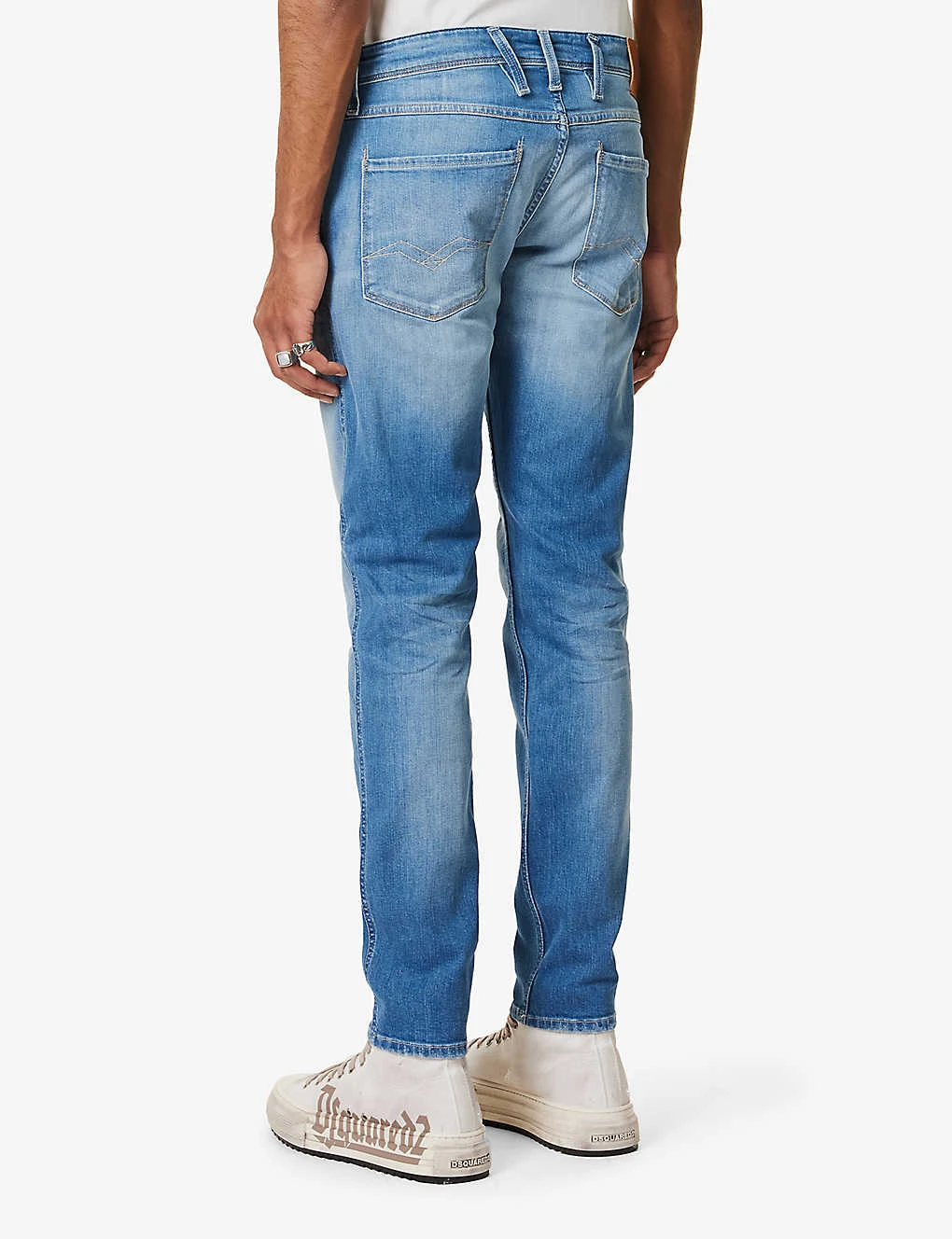 Replay Anbass 573 BIO Regular-fit Tapered-leg Organic Stretch-denim Jeans 6 Replay Anbass 573 BIO Regular-fit Tapered-leg Organic Stretch-denim Jeans - Image 4