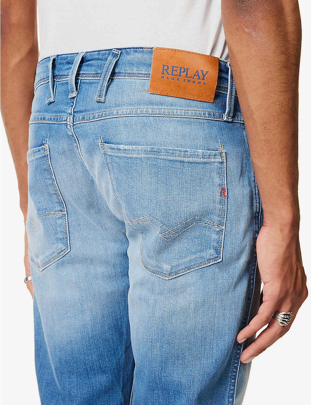 Replay Anbass 573 BIO Regular-fit Tapered-leg Organic Stretch-denim Jeans 7 Replay Anbass 573 BIO Regular-fit Tapered-leg Organic Stretch-denim Jeans - Image 5