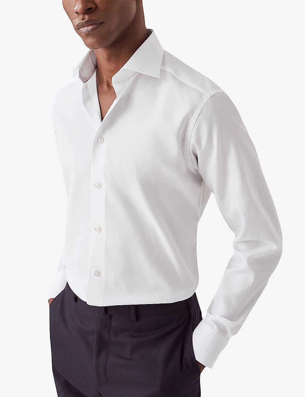 ETON Cutaway-collar Slim-fit Cotton-twill Shirt 4 ETON Cutaway-collar Slim-fit Cotton-twill Shirt - Image 2