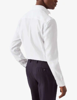 ETON Cutaway-collar Slim-fit Cotton-twill Shirt 12 ETON Cutaway-collar Slim-fit Cotton-twill Shirt -Gentlemen Style Shop R04151562 WHITE ALT02