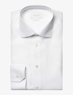 ETON Cutaway-collar Slim-fit Cotton-twill Shirt 15 ETON Cutaway-collar Slim-fit Cotton-twill Shirt -Gentlemen Style Shop R04151562 WHITE ALT05