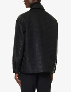 Prada Re-Nylon Brand-plaque Padded Recycled-polyamide Overshirt -Gentlemen Style Shop R04152248 BLACK ALT03