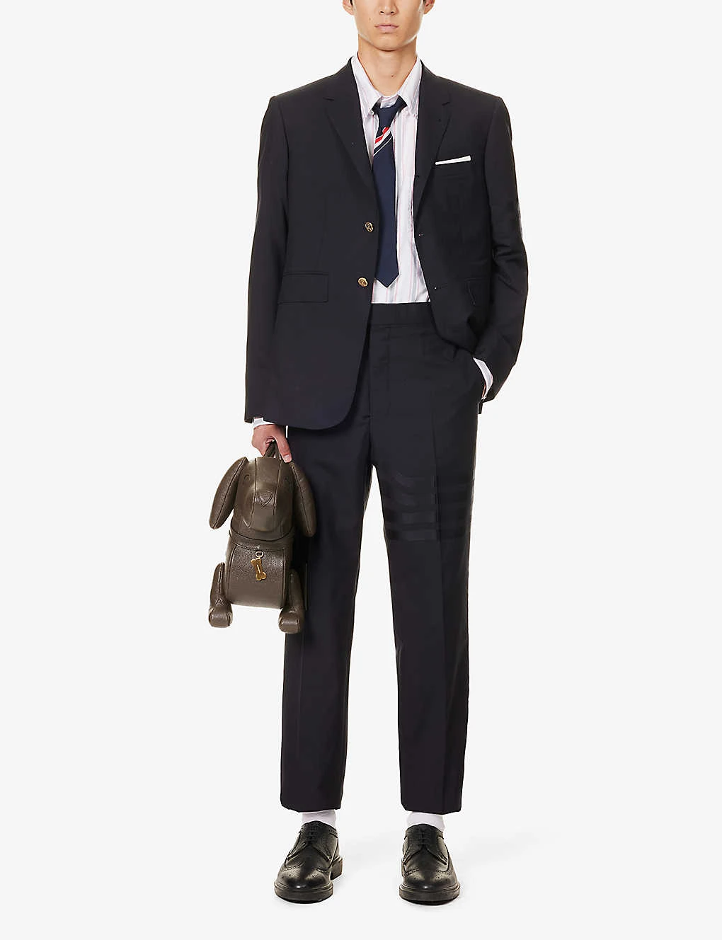 Grosgrain-trim Striped Relaxed-fit Cotton Shirt 4 Grosgrain-trim Striped Relaxed-fit Cotton Shirt - Image 2