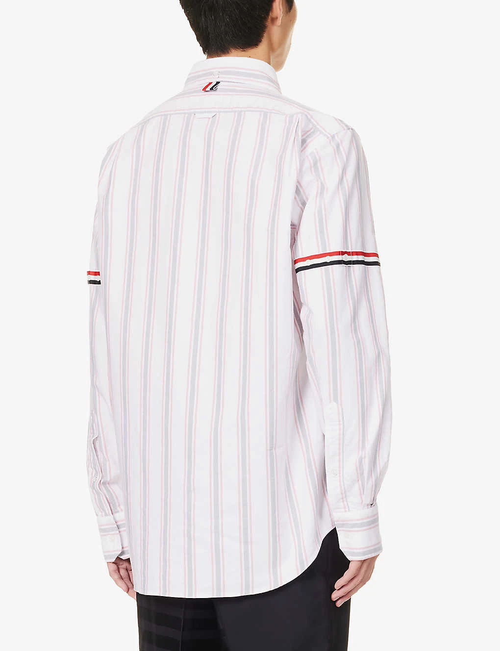 Grosgrain-trim Striped Relaxed-fit Cotton Shirt 6 Grosgrain-trim Striped Relaxed-fit Cotton Shirt - Image 4